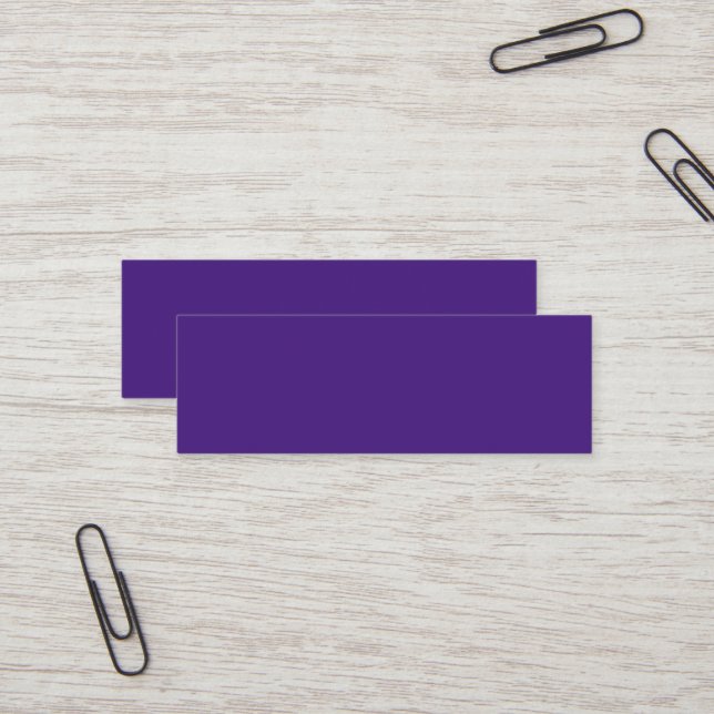 Carte de visite Mini Monster Purple (Devant/Arrière en situation)