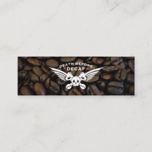 Carte De Visite Mini mort avant café beiche