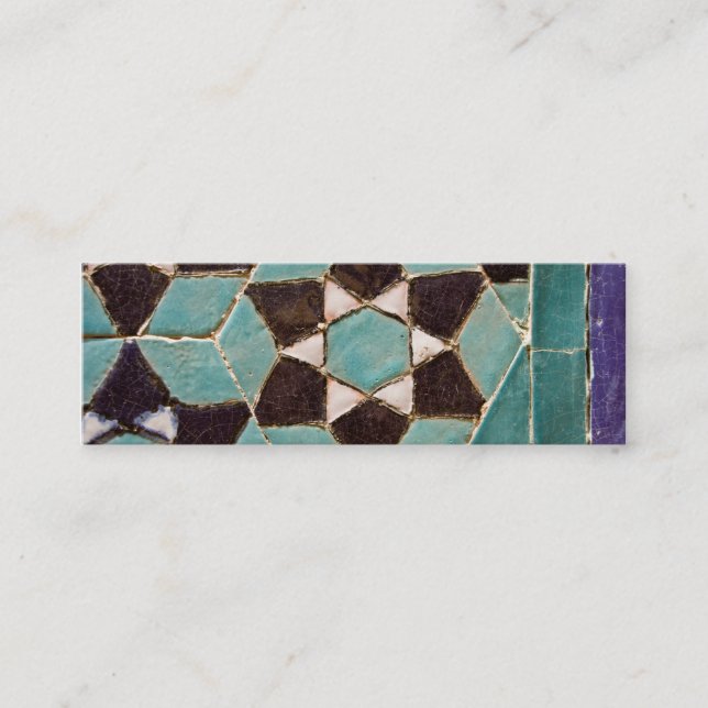 Carte De Visite Mini Mosaïque vitrée de tuile (Devant)