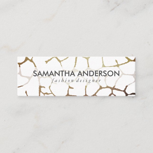 Carte De Visite Mini Motif Chic Contemporain (Devant)
