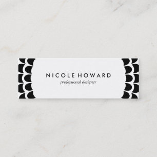 Carte De Visite Mini Motif courbe moderne
