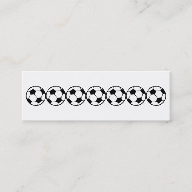 Carte De Visite Mini Motif de football (Devant)