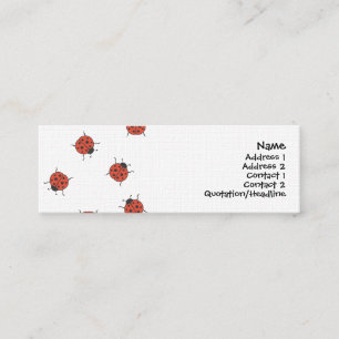 Carte De Visite Mini Motif de Ladybugz