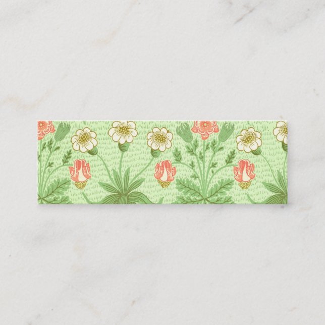 Carte De Visite Mini Motif de marguerite de William Morris (Devant)