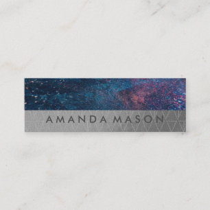 Carte De Visite Mini Motif triangle lux artistique   Mode