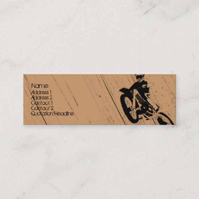 Carte De Visite Mini Moto-Psychopathe (Devant)