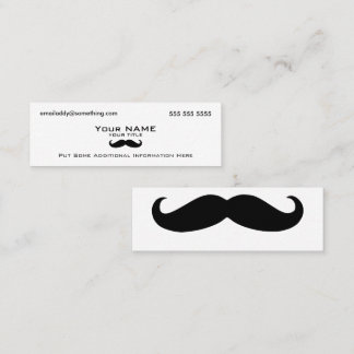 Carte De Visite Mini Moustache moderne
