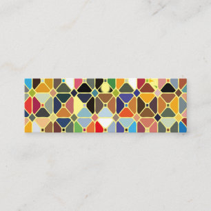 Carte De Visite Mini Multicolore geometric patterns with octagon shapes