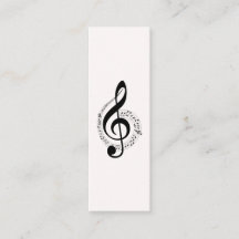 Music Treble Clef Chrome Personnalisé Mini