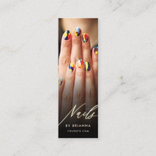Carte De Visite Mini Nail Art Beauté Salon Spécialiste de la manucure