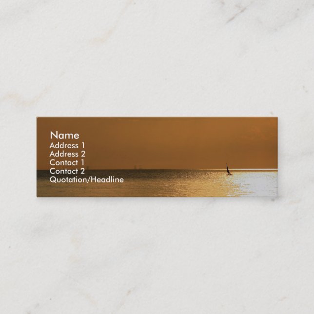 Carte De Visite Mini Navigation loin (Devant)
