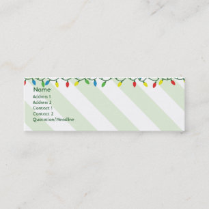 Carte De Visite Mini Noël - maigre