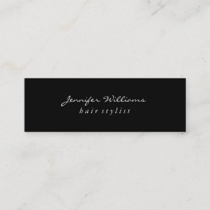 Carte De Visite Mini Noir clair minimaliste