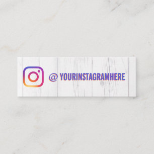 Carte De Visite Mini Nom d'utilisateur Instagram Social Media