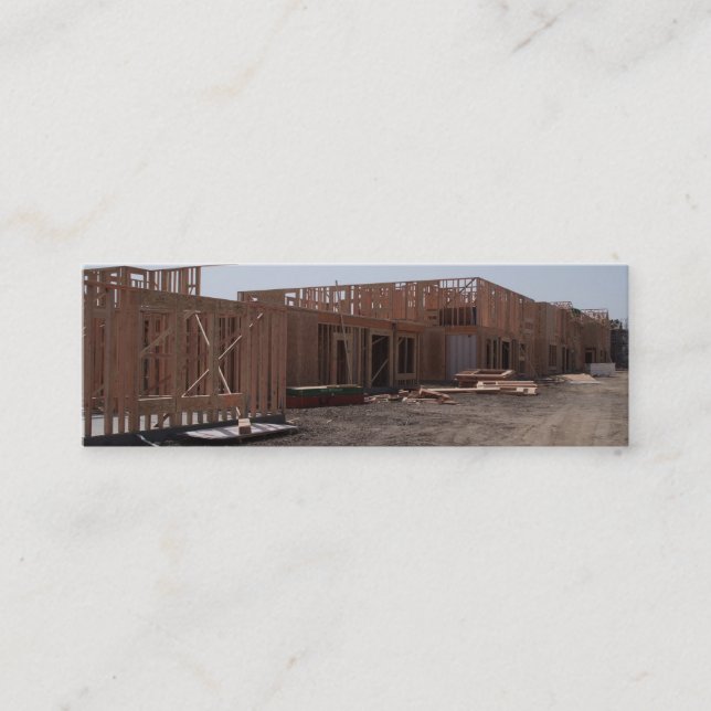 Carte De Visite Mini Nouvelle construction à la maison (Devant)