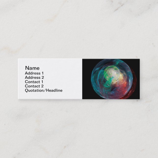 Carte De Visite Mini Nouvelle Planète (Devant)
