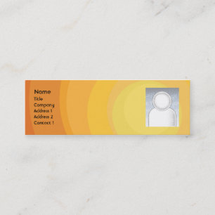 Carte De Visite Mini Nuances oranges de cercle - maigres