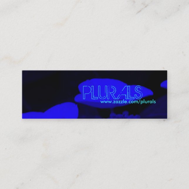 Carte De Visite Mini Nuit bleue (Devant)