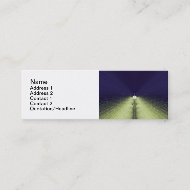 Carte De Visite Mini Nuit bleue (Devant)