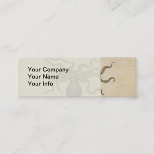 Carte De Visite Mini Octopus Kraken Illustration Vintage