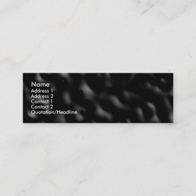 Carte De Visite Mini Ondulations sombres (Devant)