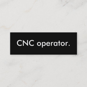 Carte De Visite Mini opérateur cnc.
