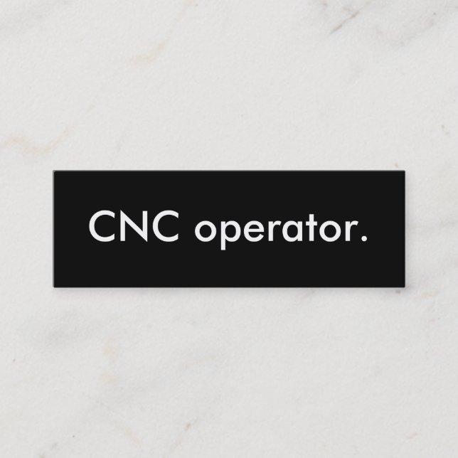 Carte De Visite Mini opérateur cnc. (Devant)