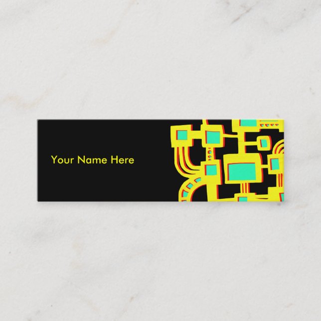 Carte De Visite Mini Ordinateur Alien (Devant)