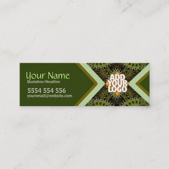 Carte de visite mini Organic Earth Art (Devant)
