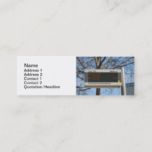 Carte De Visite Mini Panneau d'arrêt de bus à Berlin