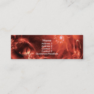 Carte De Visite Mini paperships rouges