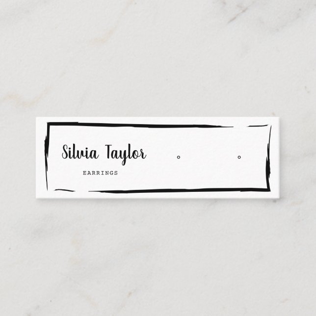 Carte De Visite Mini Papier Kraft simple et moderne Écran d'oreille Min (Devant)