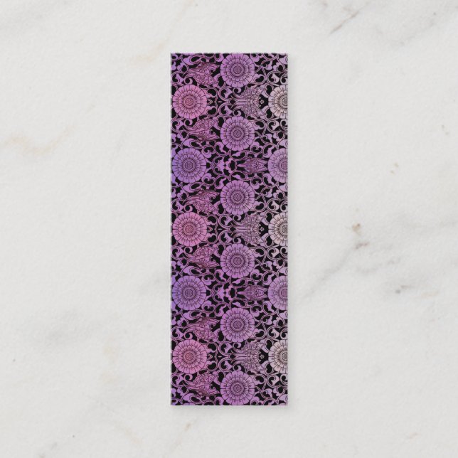 Carte De Visite Mini PAPILLONS de NOUVEAU - vol fuchsia (Devant)