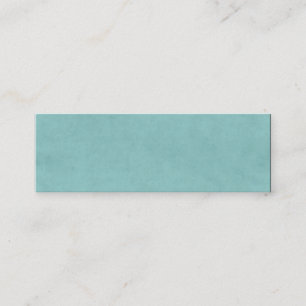 Carte De Visite Mini Parchemin bleu de Livre vert d'Aqua lumineux