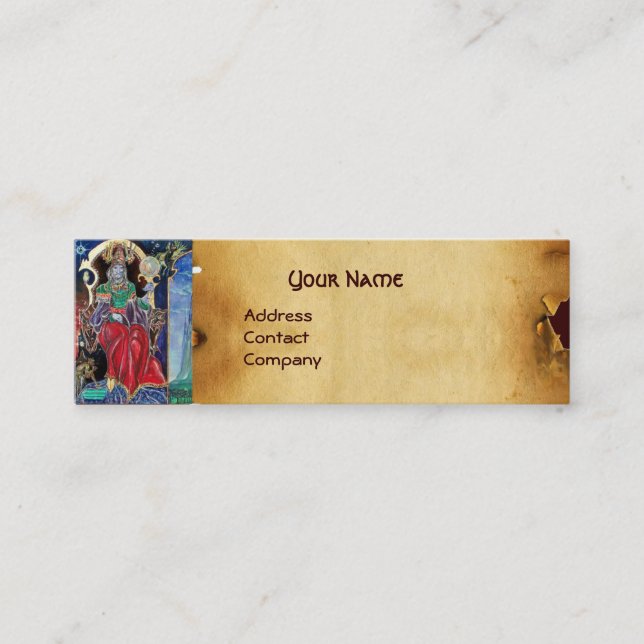 Carte De Visite Mini Parchemin NEUROMANCER (Devant)