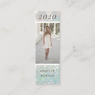 Carte De Visite Mini Parties scintillant de diplôme luxueuse photo de n