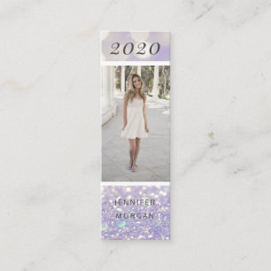 Carte De Visite Mini Parties scintillant de diplôme luxueuse photo de n