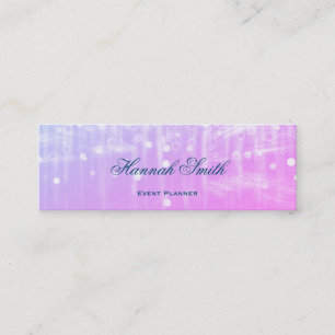 Carte De Visite Mini Parties scintillant de luxe moderne et élégante