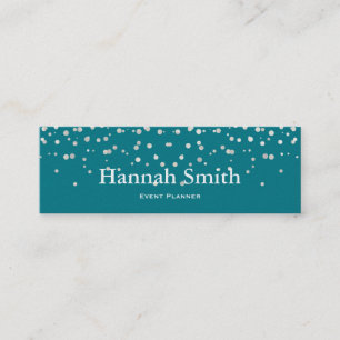 Carte De Visite Mini Parties scintillant de luxe moderne et élégante