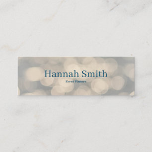 Carte De Visite Mini Parties scintillant de luxe moderne et professionn