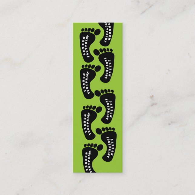 Carte De Visite Mini Pas d'empreinte carbone (Devant)