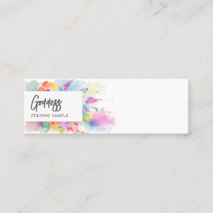 Carte De Visite Mini Pastel Watercolor Florals Tester de parfum