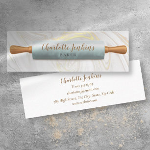 Carte De Visite Mini Pâtisserie Fils de marbre Rolling Pin Pâtisserie C