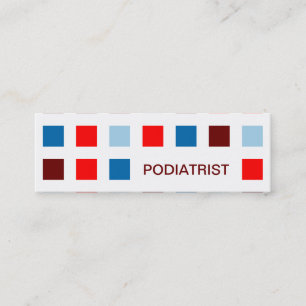 Carte De Visite Mini PÉDICURE (carrés de mod)