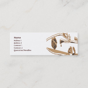 Carte De Visite Mini Pensée Brown - maigre