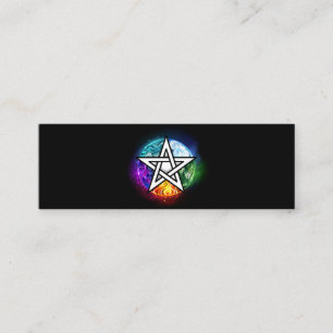 Carte De Visite Mini pentagramme du Wiccan