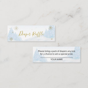 Carte De Visite Mini Père Noël Baby Christmas Baby Diaper Raffle