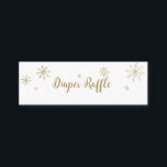 Carte De Visite Mini Père Noël Baby Christmas Baby Diaper Raffle Encein<br><div class="desc">Calligraphie adorable avec des flocons de neige,  carte de conseil baby shower à thème hivernal. Facile à personnaliser avec vos détails. Vérifiez la collection pour rechercher les éléments correspondants comme cartes de boîtier.</div>