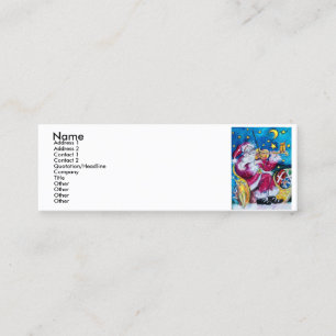 CARTE DE VISITE MINI PÈRE NOËL INSPIRÉ JOUER AU VIOLIN