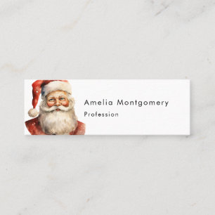 Carte De Visite Mini Père Noël Noël rétro de Noël